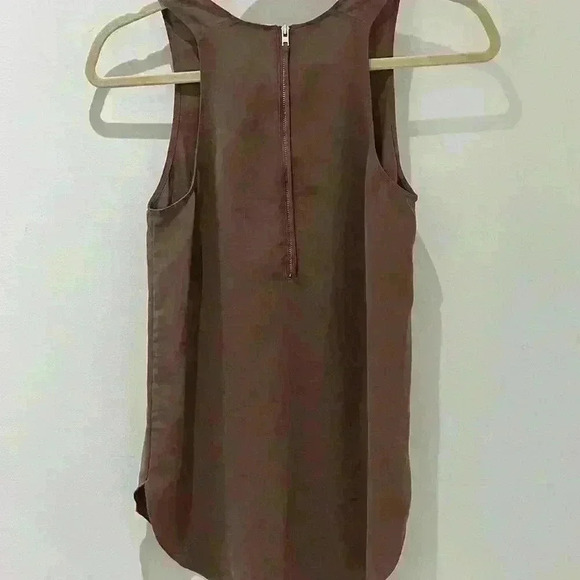Aritzia Wilfred Sevres sleeveless blouse tank in brown size xs - Picture 4 of 7